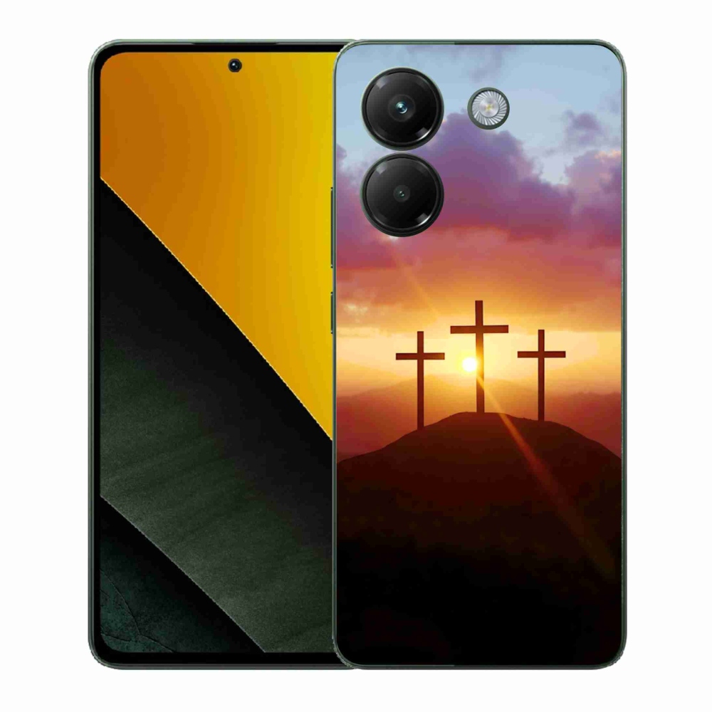 Gélový kryt mmCase na Xiaomi Poco M7 Pro - tri kríža