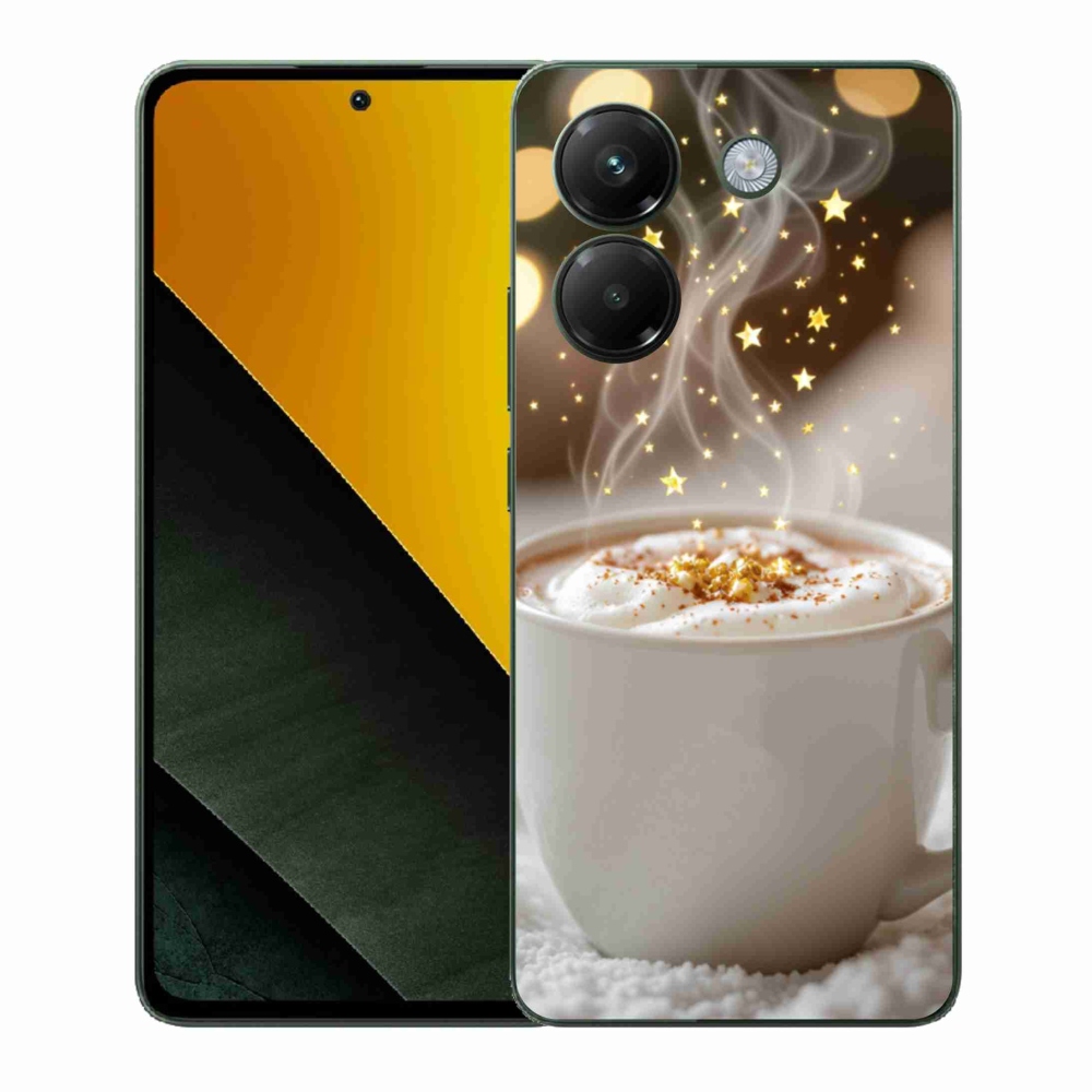 Gélový kryt mmCase na Xiaomi Poco M7 Pro - vianočný horúci nápoj