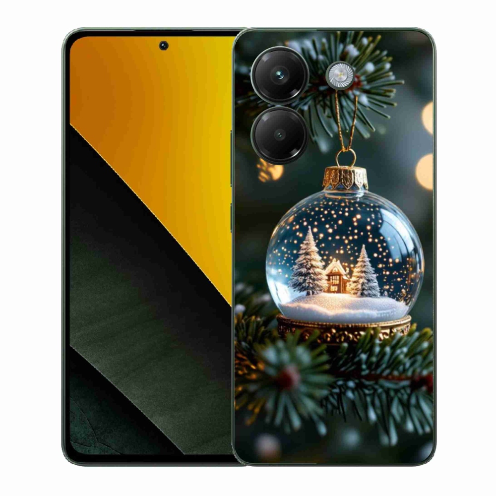 Gélový kryt mmCase na Xiaomi Poco M7 Pro - vianočné gule 2