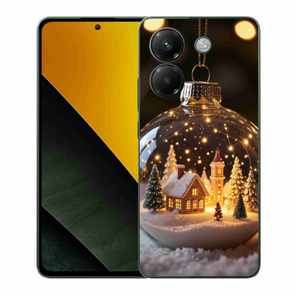 Gélový kryt mmCase na Xiaomi Poco M7 Pro - vianočné gule 3