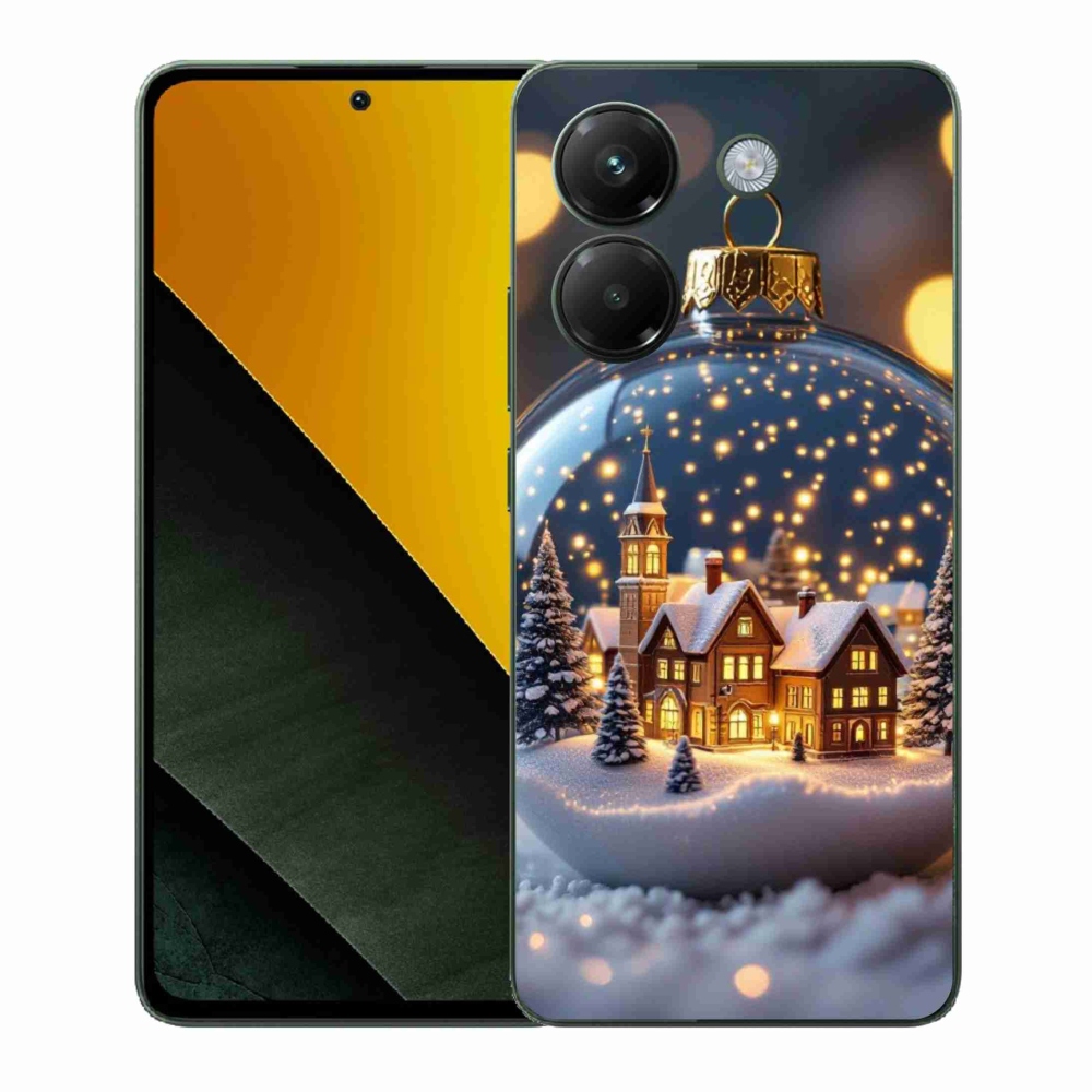 Gélový kryt mmCase na Xiaomi Poco M7 Pro - vianočné gule 4