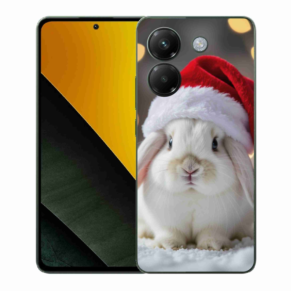 Gélový kryt mmCase na Xiaomi Poco M7 Pro - vianočný králik