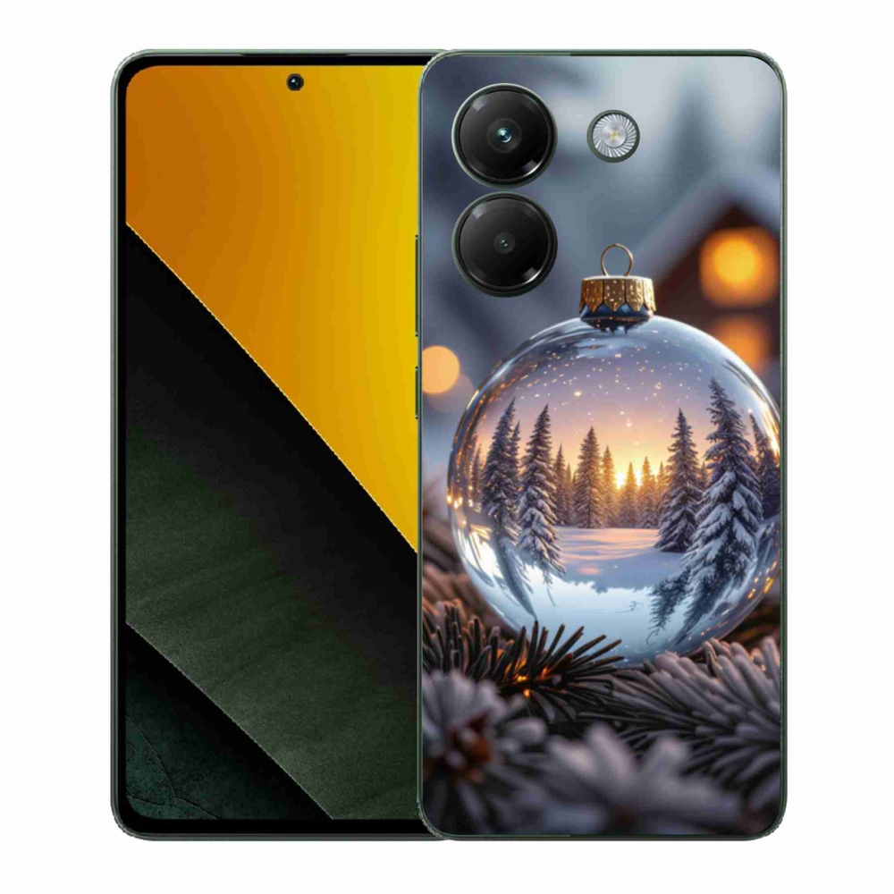 Gélový kryt mmCase na Xiaomi Poco M7 Pro - vianočná ozdoba