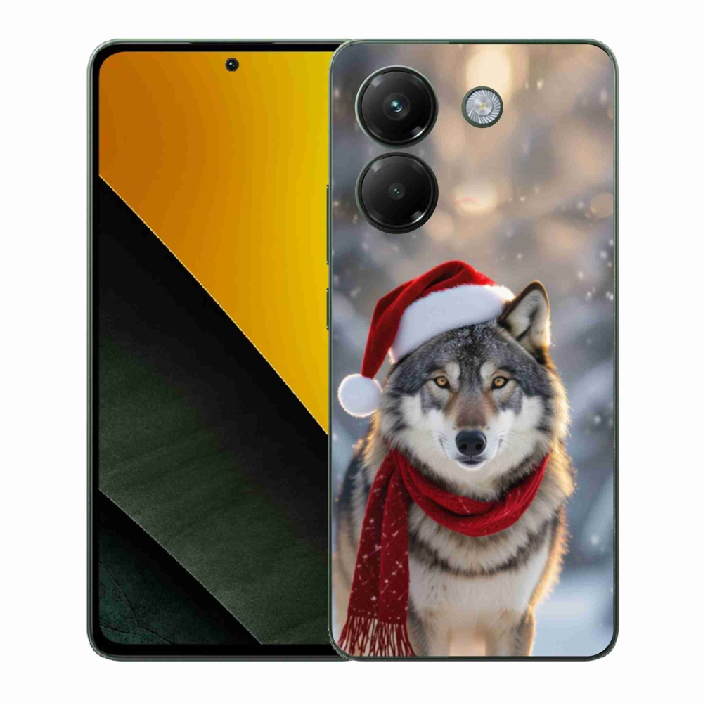 Gélový kryt mmCase na Xiaomi Poco M7 Pro - vianočný vlk