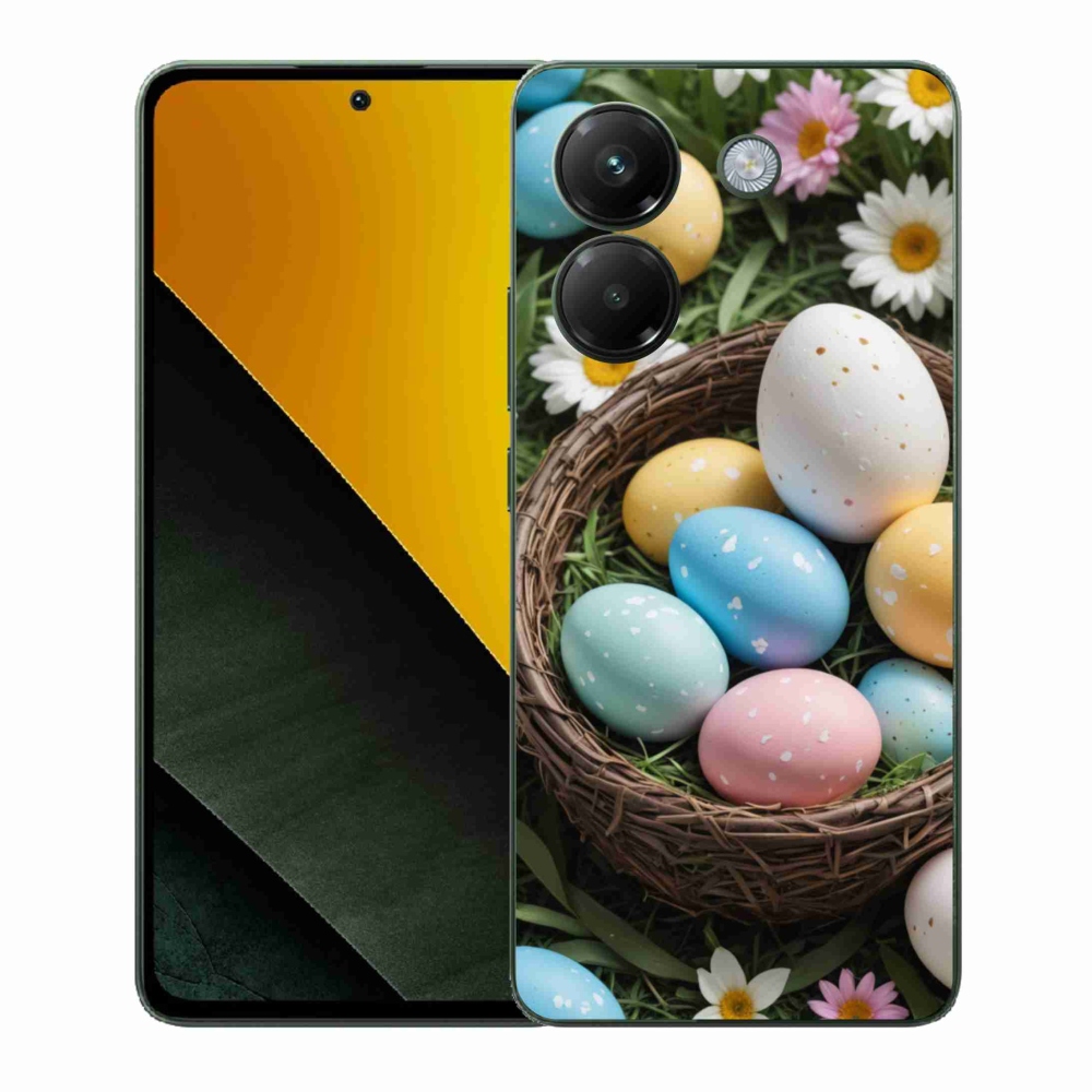 Gélový kryt mmCase na Xiaomi Poco M7 Pro - veľkonočné vajíčka 2