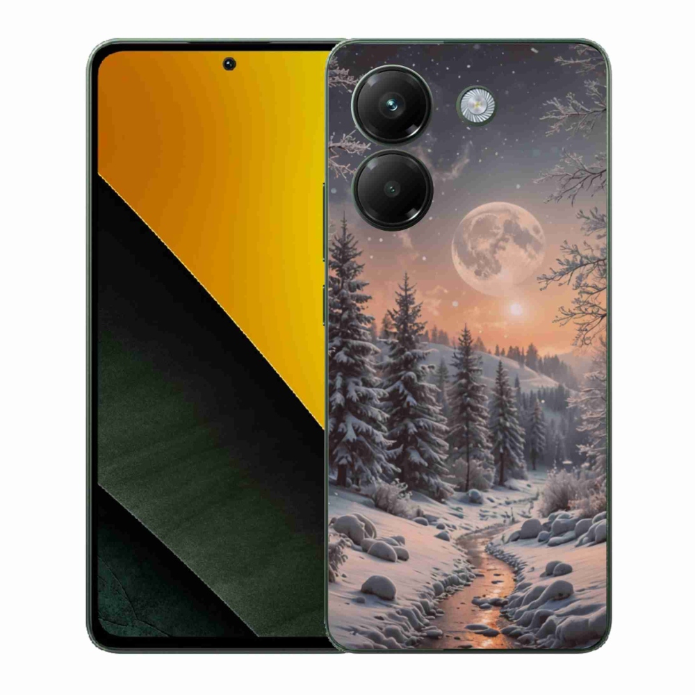 Gélový kryt mmCase na Xiaomi Poco M7 Pro - zimná krajina 2