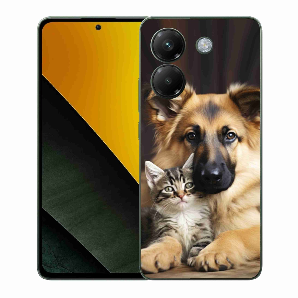 Gélový kryt mmCase na Xiaomi Poco M7 Pro - zvieracie priateľstvo