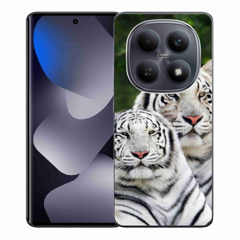 Gélový kryt mmCase na Xiaomi Poco M8 5G/Redmi Note 15 5G/4G - bieli tigre