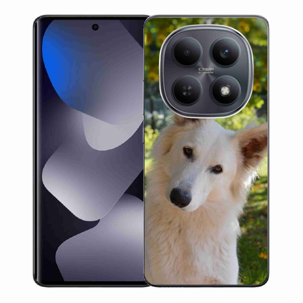 Gélový kryt mmCase na Xiaomi Poco M8 5G/Redmi Note 15 5G/4G - biely švajčiarsky ovčiak 1