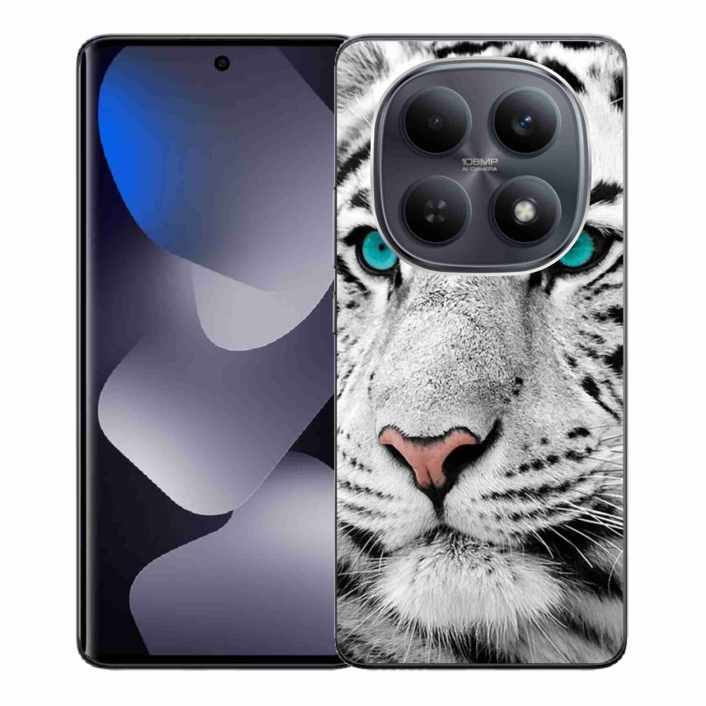 Gélový kryt mmCase na Xiaomi Poco M8 5G/Redmi Note 15 5G/4G - biely tiger