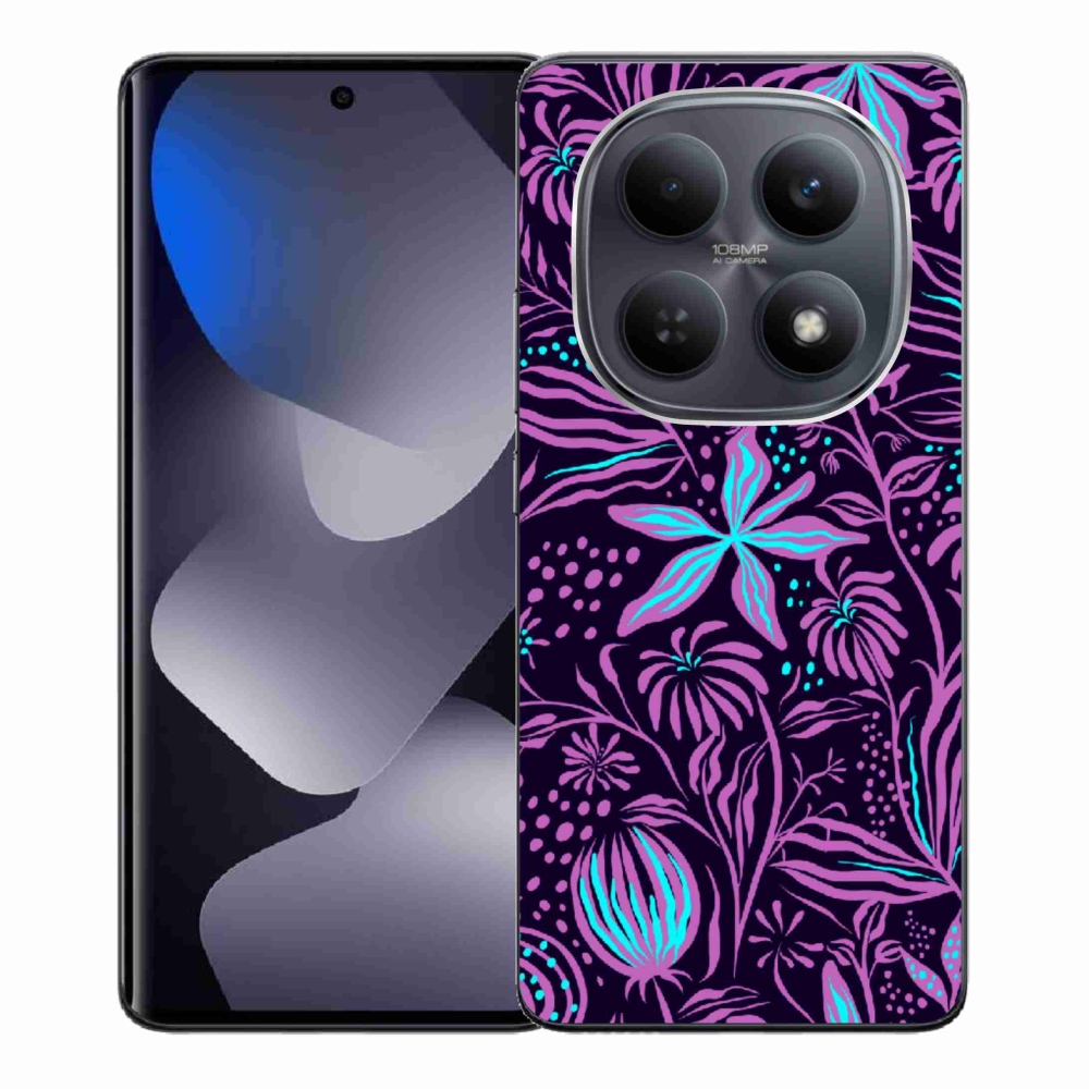 Gélový kryt mmCase na Xiaomi Poco M8 5G/Redmi Note 15 5G/4G - kvety 2