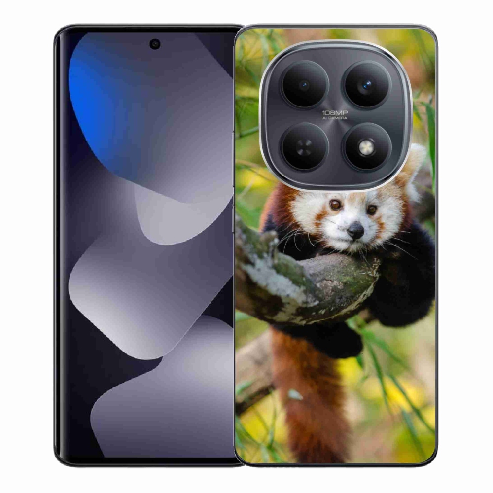 Gélový kryt mmCase na Xiaomi Poco M8 5G/Redmi Note 15 5G/4G - panda červená