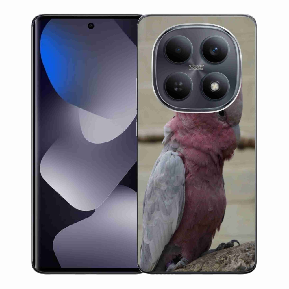Gélový kryt mmCase na Xiaomi Poco M8 5G/Redmi Note 15 5G/4G - papagáj kakadu ružový