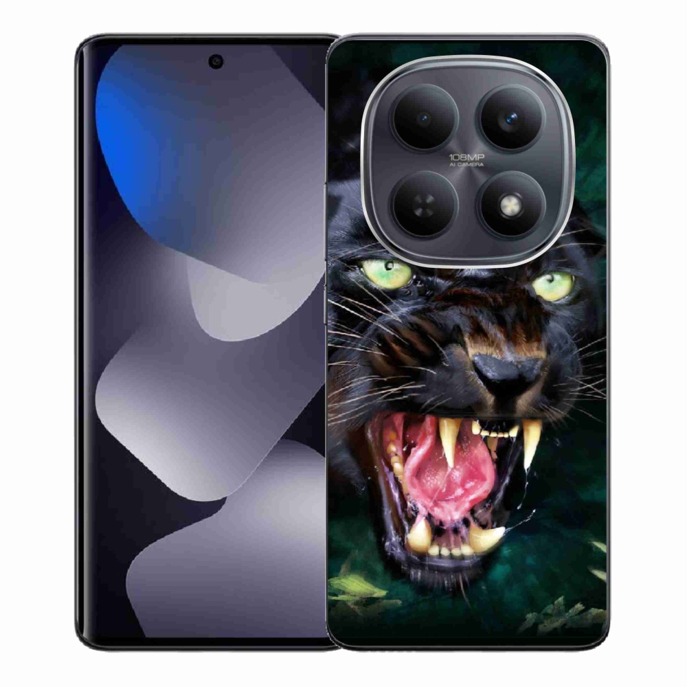Gélový kryt mmCase na Xiaomi Poco M8 5G/Redmi Note 15 5G/4G - rozzúrený čierny panter