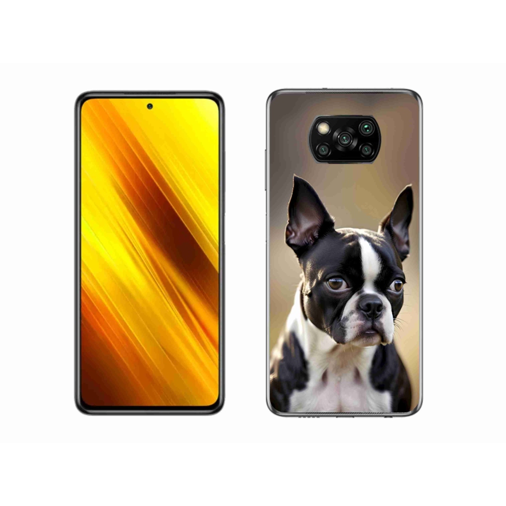Gélový kryt mmCase na Xiaomi Poco X3 - bostonský teriér