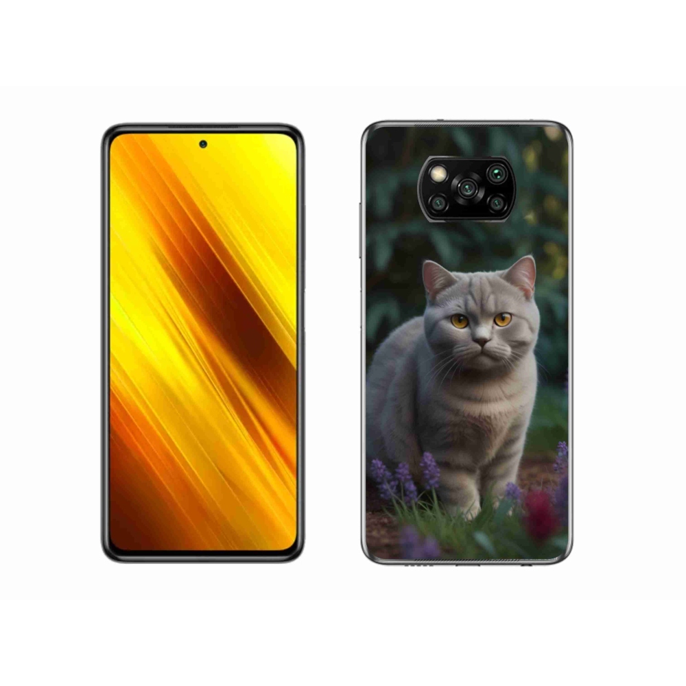 Gélový kryt mmCase na Xiaomi Poco X3 - britská mačka