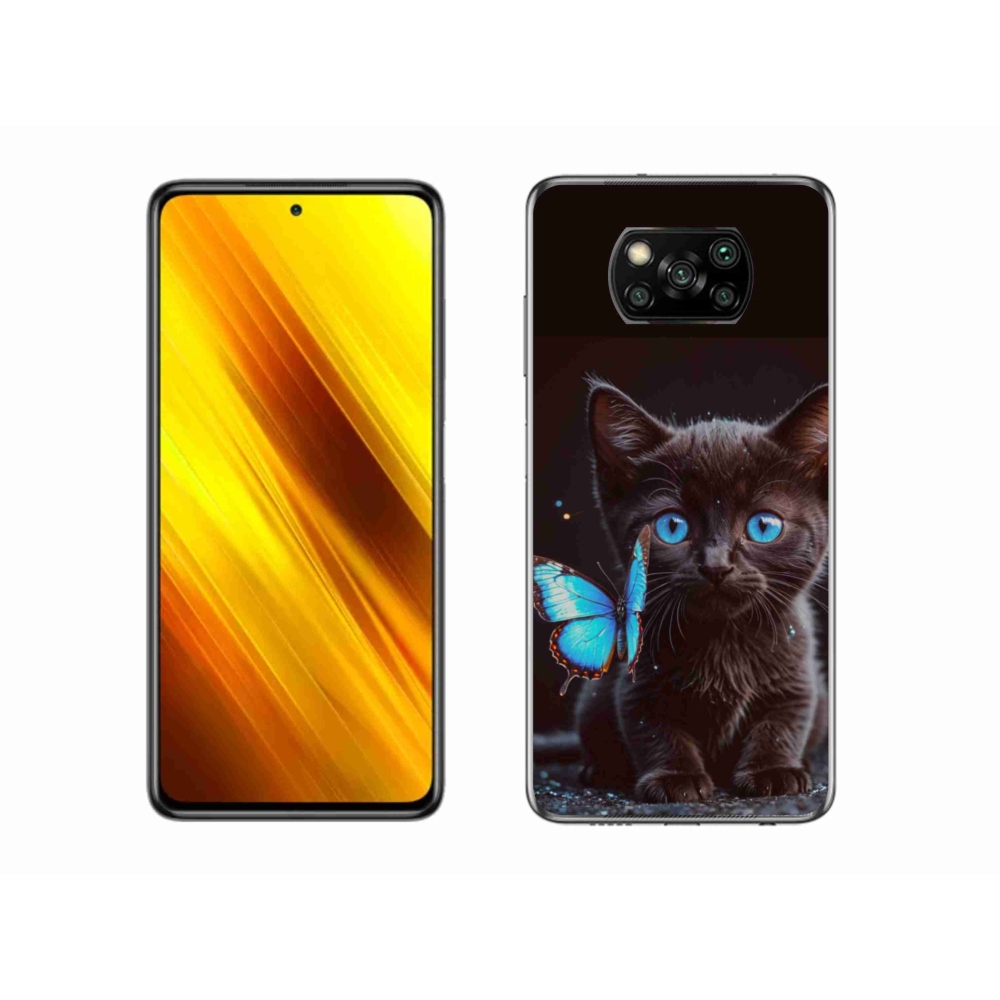 Gélový kryt mmCase na Xiaomi Poco X3 - čierne mačiatko 3