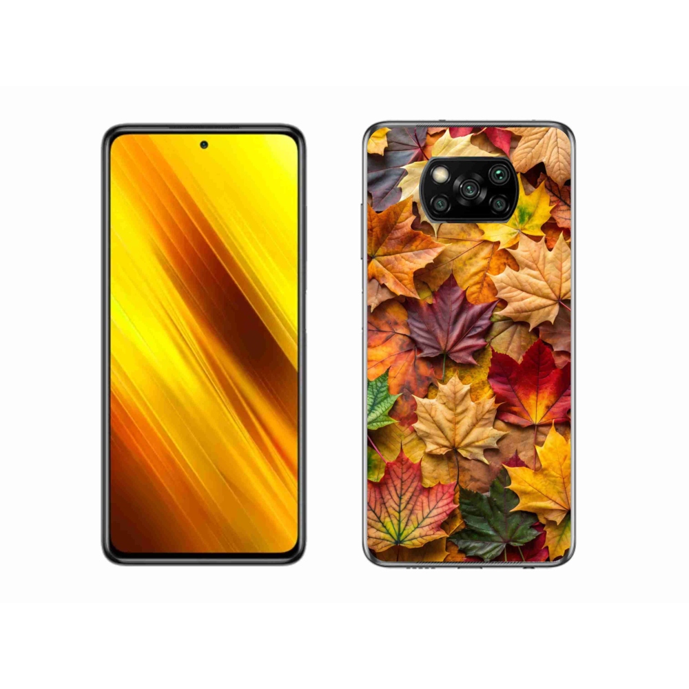 Gélový kryt mmCase na Xiaomi Poco X3 - javorové listy 2