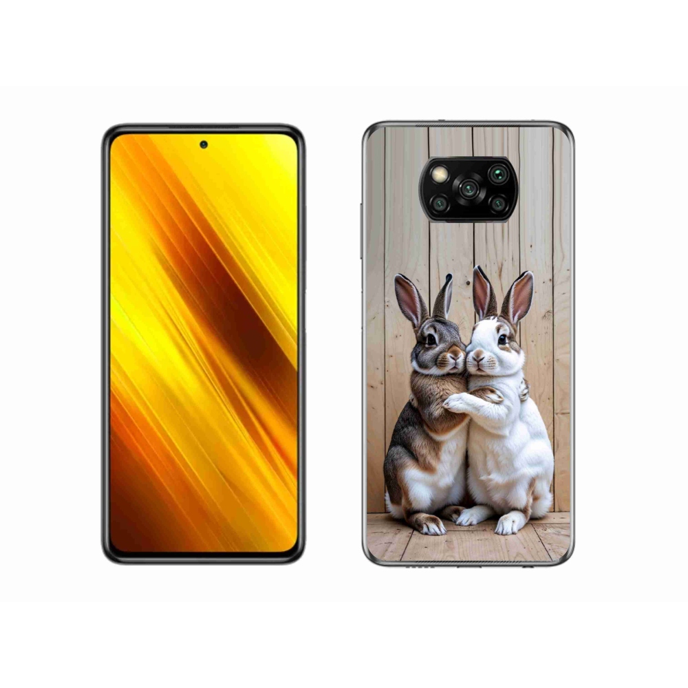Gélový kryt mmCase na Xiaomi Poco X3 - králičie pár