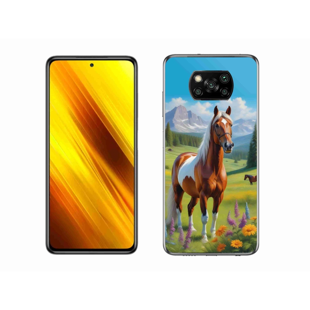 Gélový kryt mmCase na Xiaomi Poco X3 - kôň na lúke
