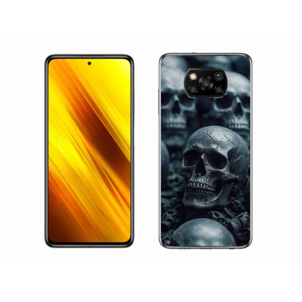 Gélový kryt mmCase na Xiaomi Poco X3 - lebka 2