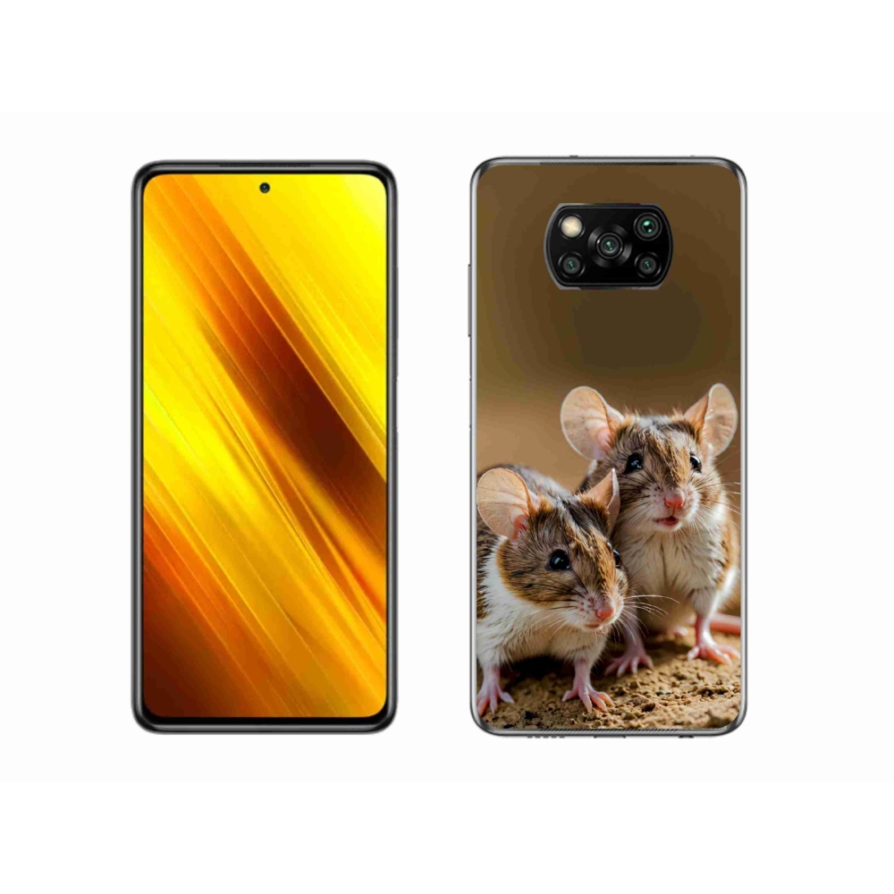 Gélový kryt mmCase na Xiaomi Poco X3 - myší duo