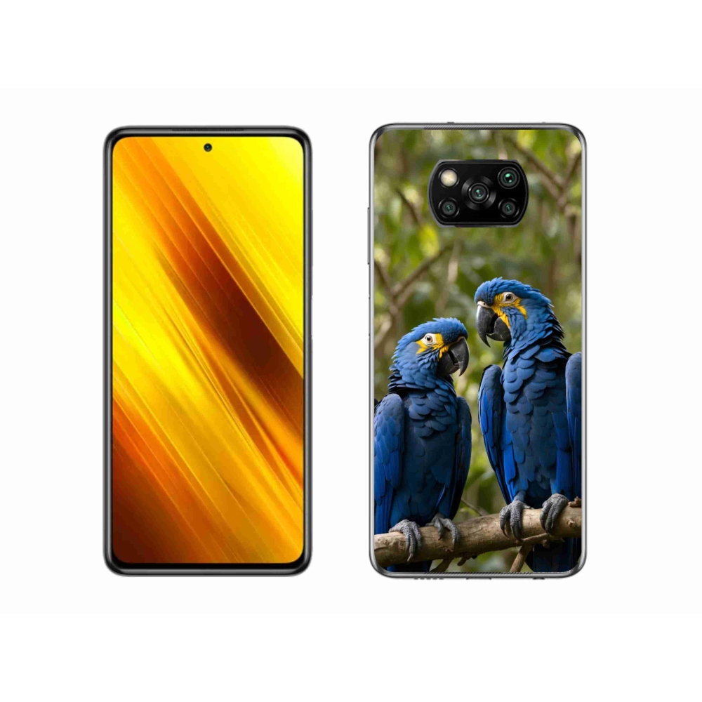 Gélový kryt mmCase na Xiaomi Poco X3 - papagájové duo