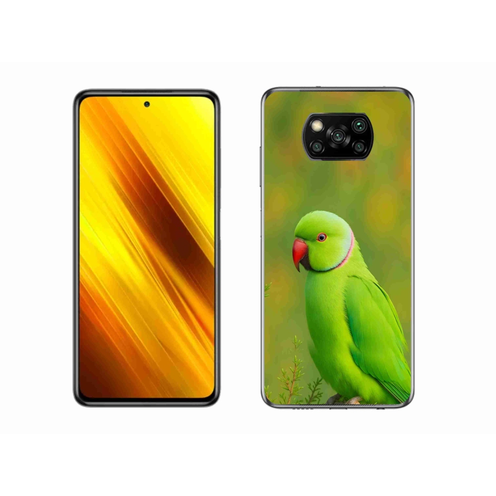 Gélový kryt mmCase na Xiaomi Poco X3 - papagáj Alexandr 2