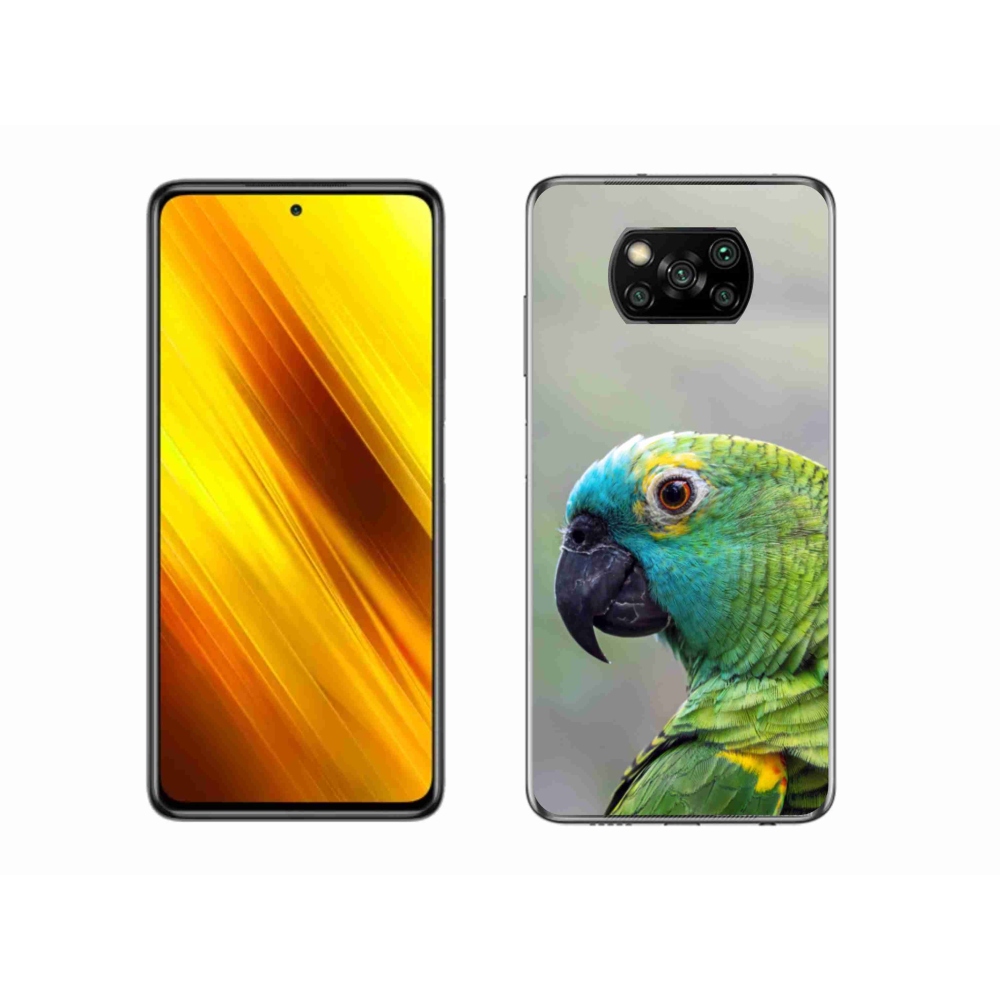 Gélový kryt mmCase na Xiaomi Poco X3 - papagáj amazoňan