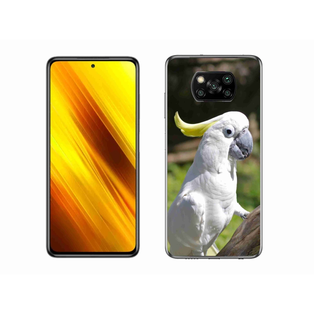 Gélový kryt mmCase na Xiaomi Poco X3 - papagáj kakadu 2