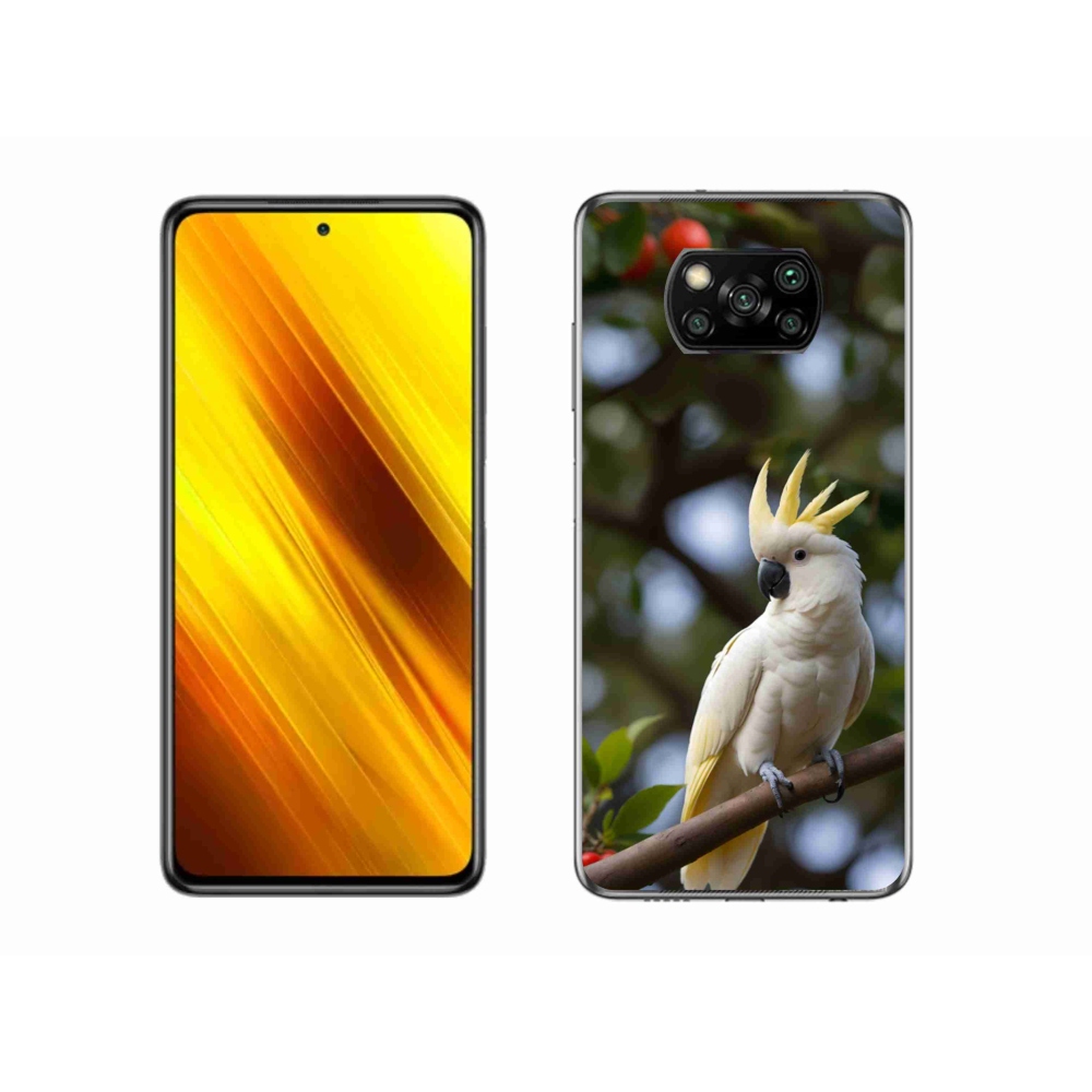 Gélový kryt mmCase na Xiaomi Poco X3 - papagáj kakadu 3