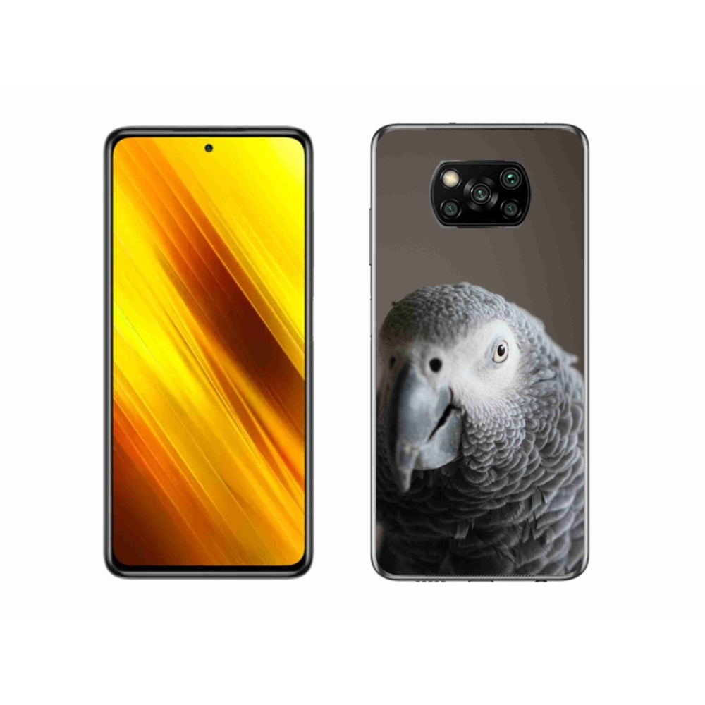 Gélový kryt mmCase na Xiaomi Poco X3 - papagáj žako 2