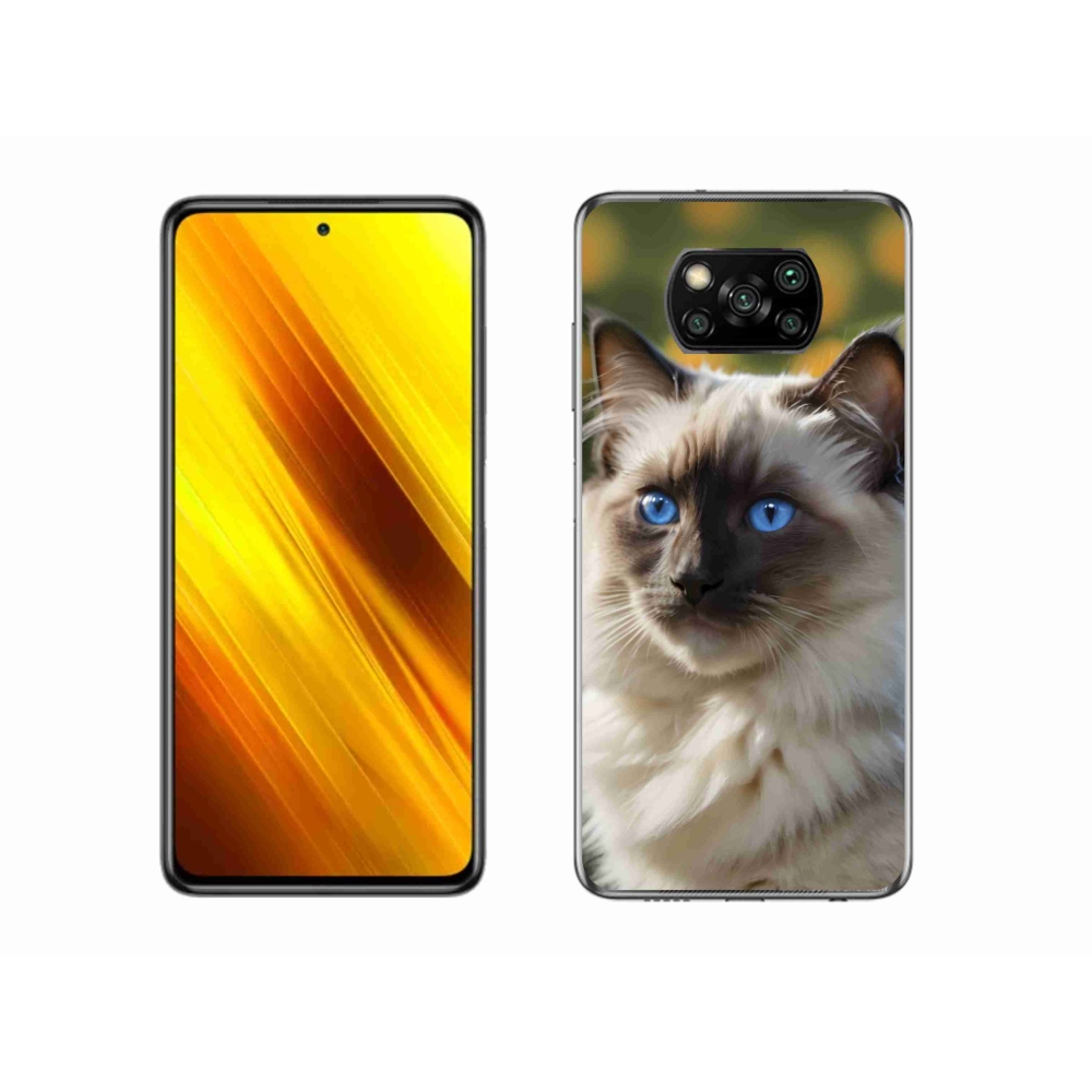 Gélový kryt mmCase na Xiaomi Poco X3 Pro - biely ragdoll