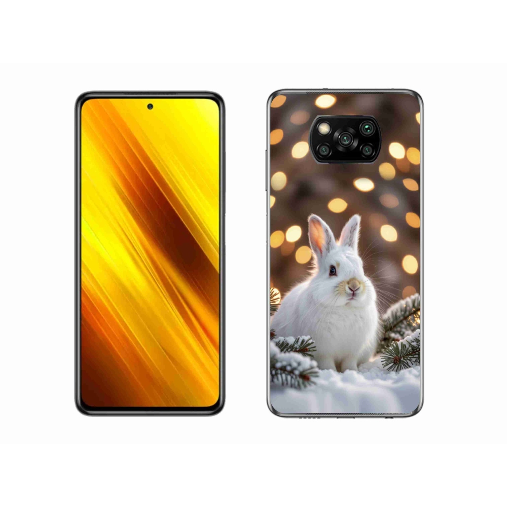 Gélový kryt mmCase na Xiaomi Poco X3 Pro - biely zajac
