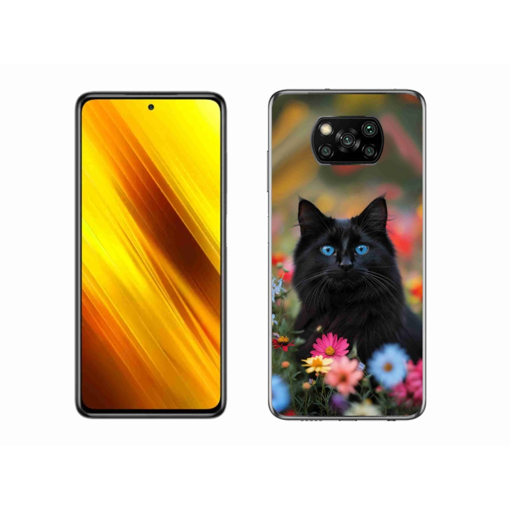 Gélový kryt mmCase na Xiaomi Poco X3 Pro - čierne mačiatko 4