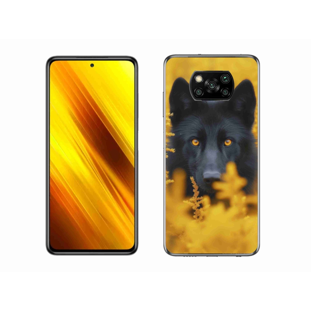 Gélový kryt mmCase na Xiaomi Poco X3 Pro - čierny vlk 2