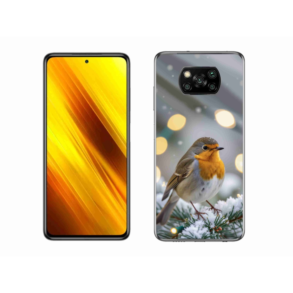 Gélový kryt mmCase na Xiaomi Poco X3 Pro - červienka v zime