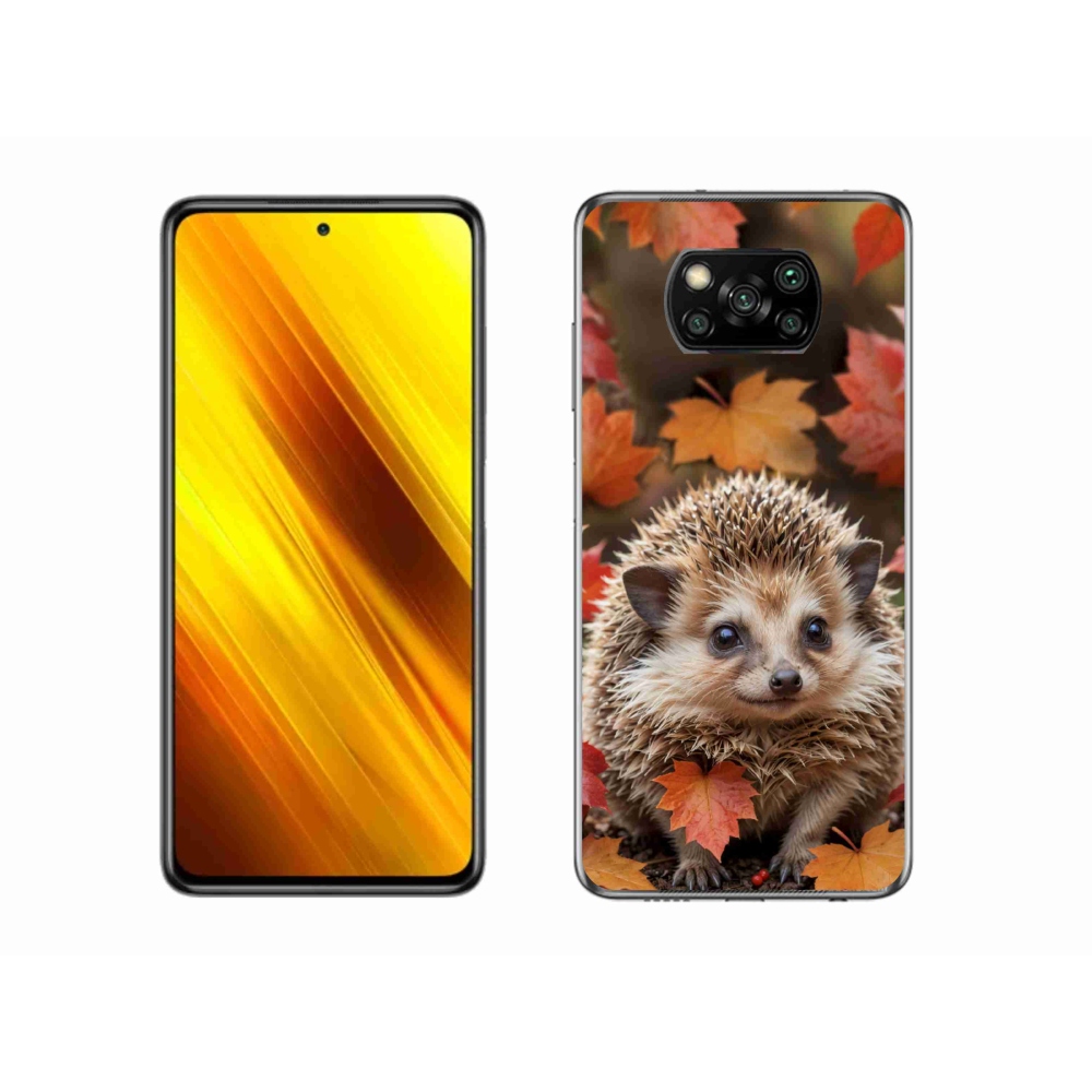 Gélový kryt mmCase na Xiaomi Poco X3 Pro - ježko v lístia