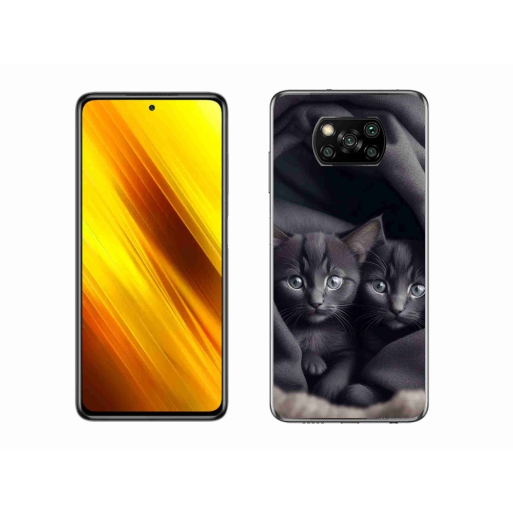 Gélový kryt mmCase na Xiaomi Poco X3 Pro - mačacie duo