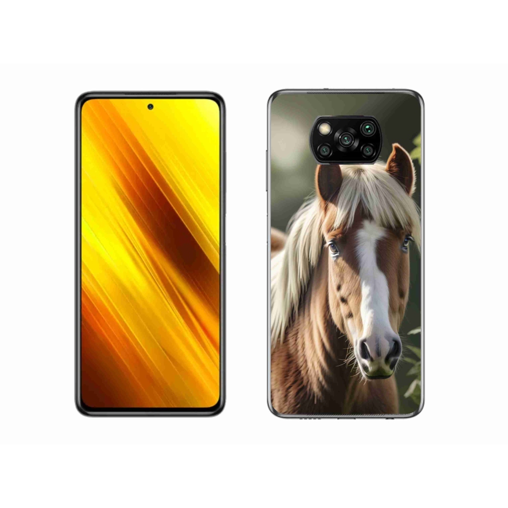 Gélový kryt mmCase na Xiaomi Poco X3 Pro - kôň so svetlou hrivou