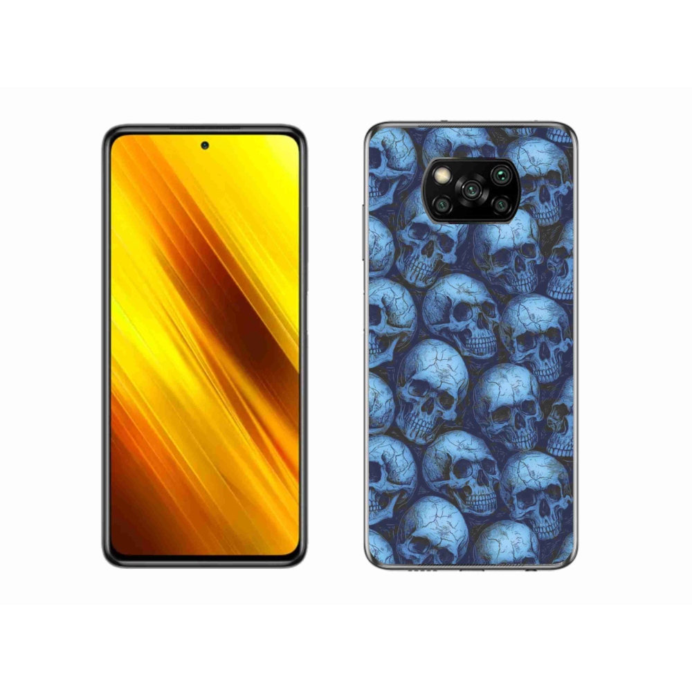 Gélový kryt mmCase na Xiaomi Poco X3 Pro - lebky