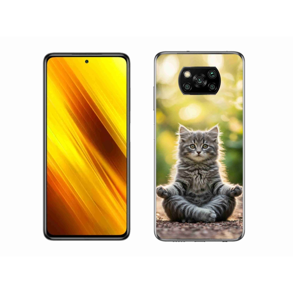 Gélový kryt mmCase na Xiaomi Poco X3 Pro - meditujúce mačiatko