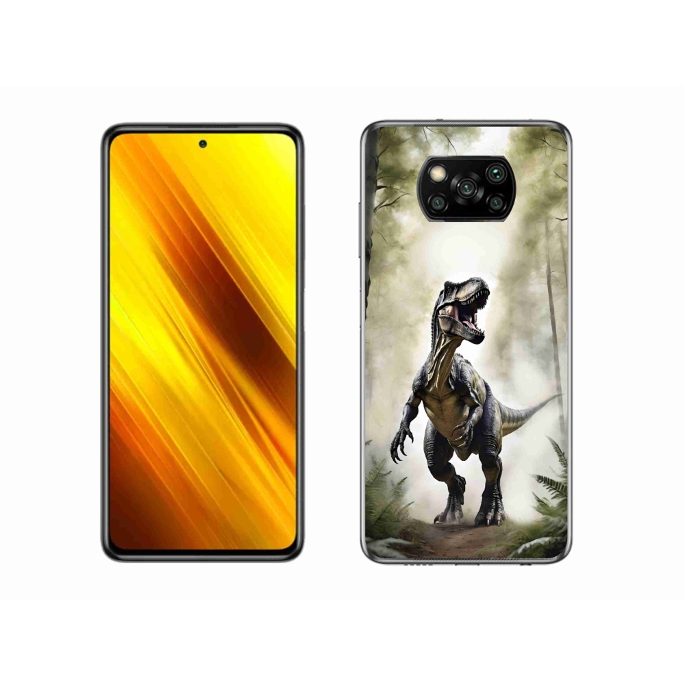 Gélový kryt mmCase na Xiaomi Poco X3 Pro - naštvaný T-Rex
