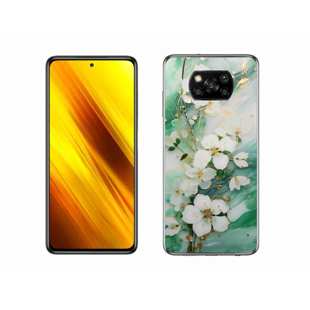 Gélový kryt mmCase na Xiaomi Poco X3 Pro - nežné kvety