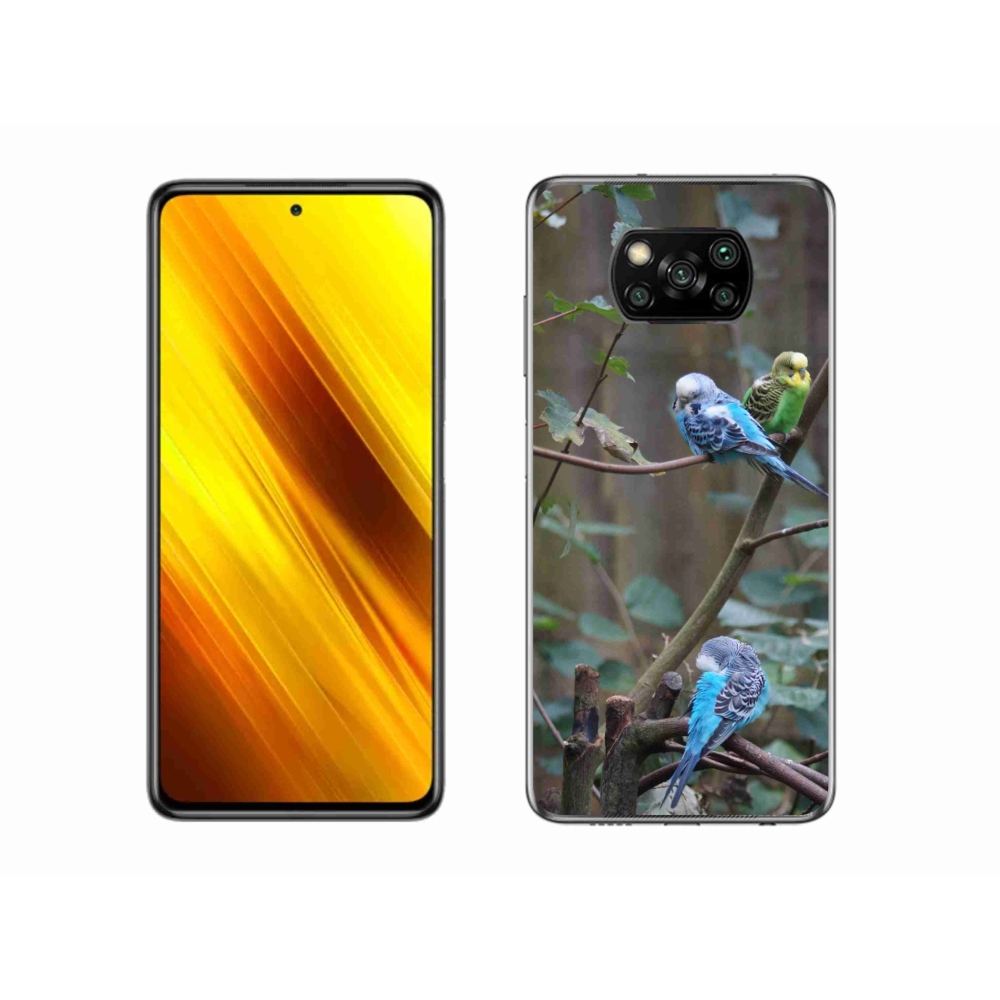 Gélový kryt mmCase na Xiaomi Poco X3 Pro - papagáje na vetve