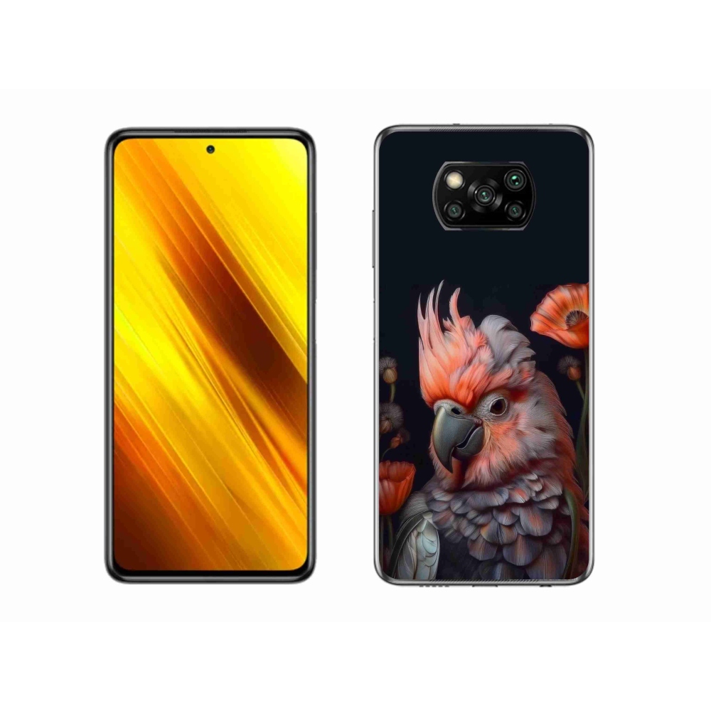 Gélový kryt mmCase na Xiaomi Poco X3 Pro - papagáj kakadu vo farbách