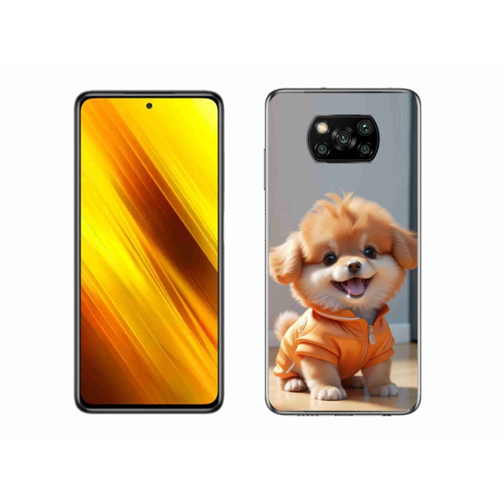 Gélový kryt mmCase na Xiaomi Poco X3 Pro - roztomilý pomeranian v mikine