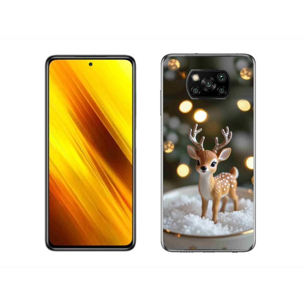 Gélový kryt mmCase na Xiaomi Poco X3 Pro - roztomilý vianočný jeleň
