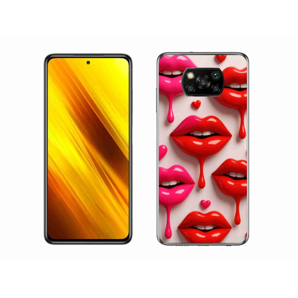 Gélový kryt mmCase na Xiaomi Poco X3 Pro - pery 2