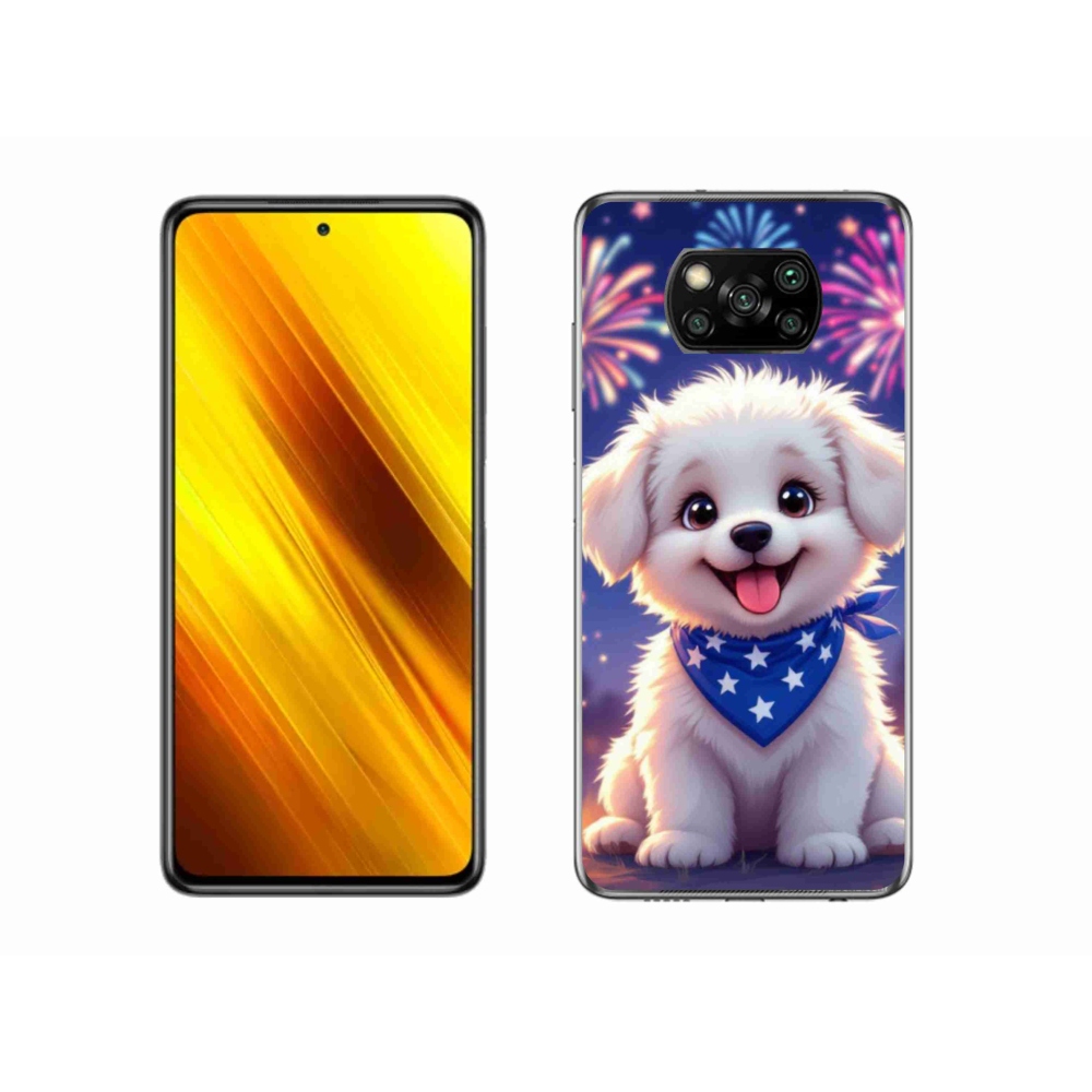 Gélový kryt mmCase na Xiaomi Poco X3 Pro - slávnostné šteňa